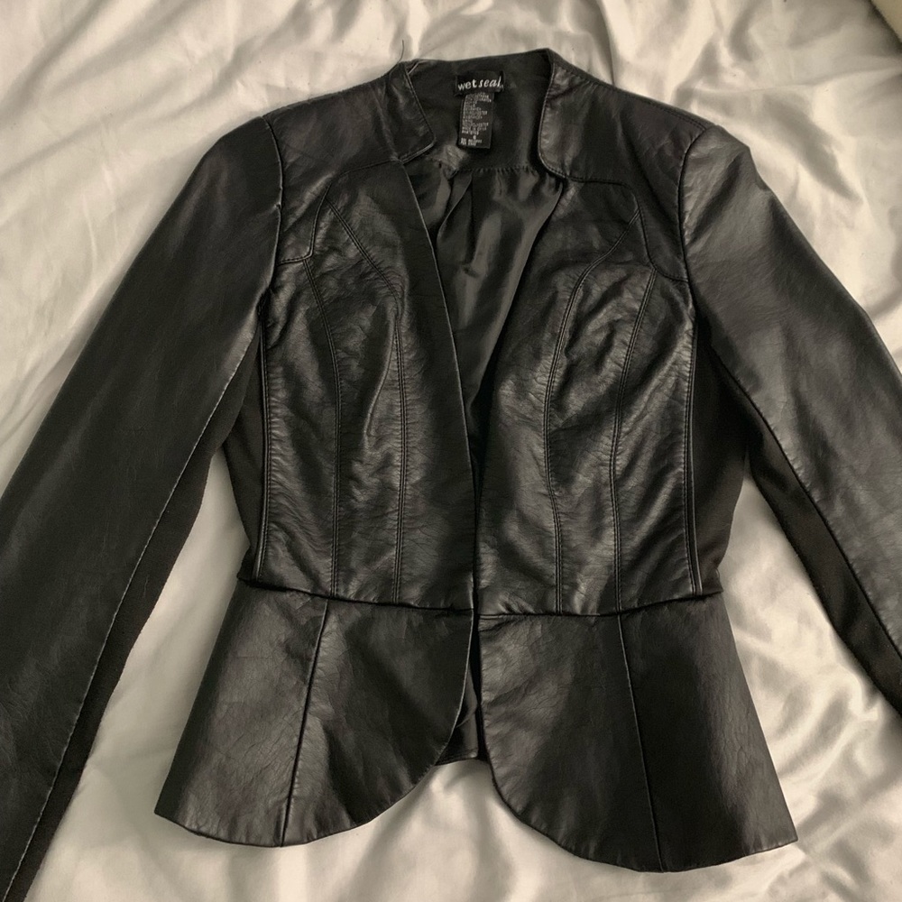 Leather Jacket Blazer